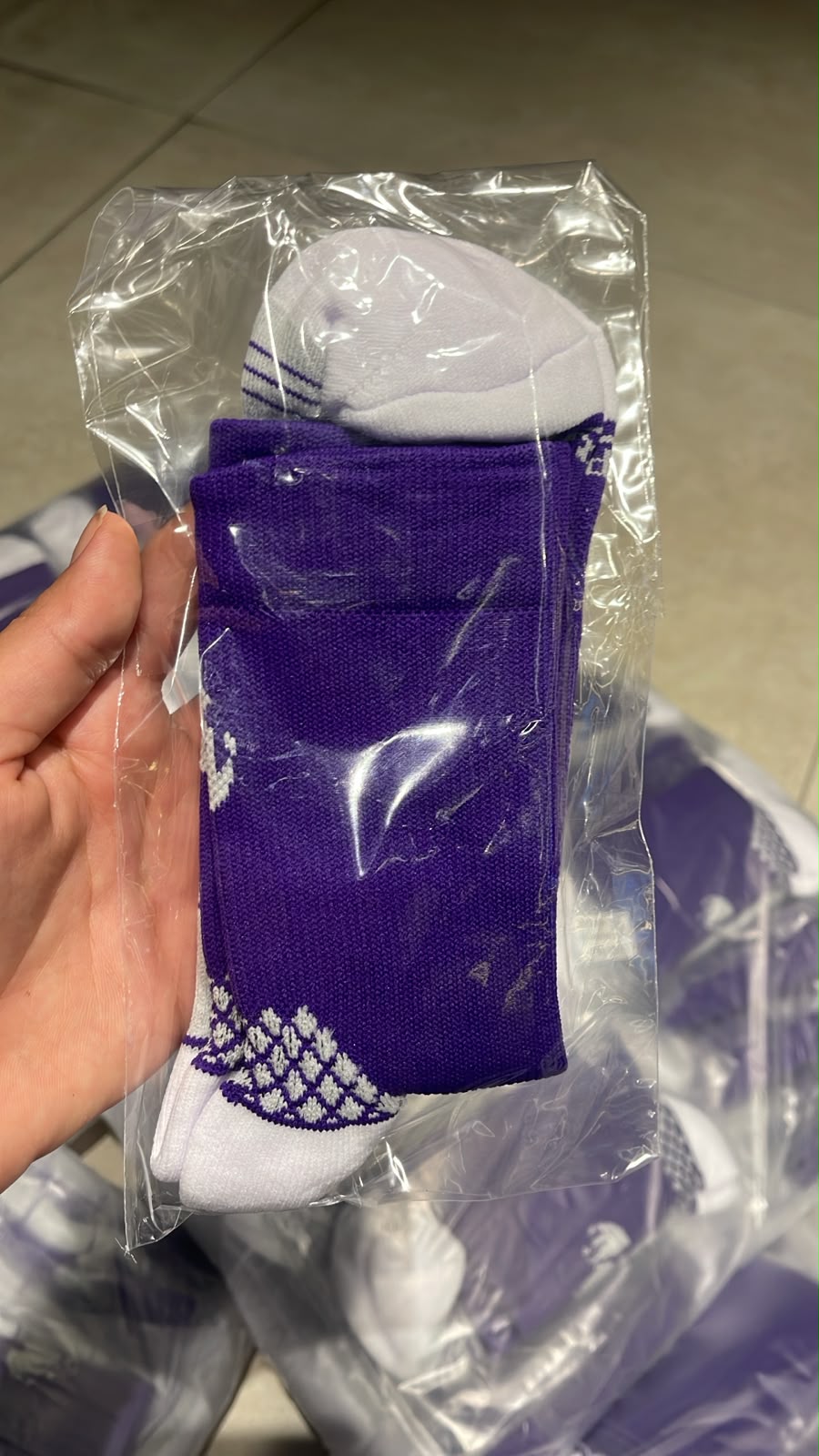 MEIA TECH VIOLETA ESCURO
