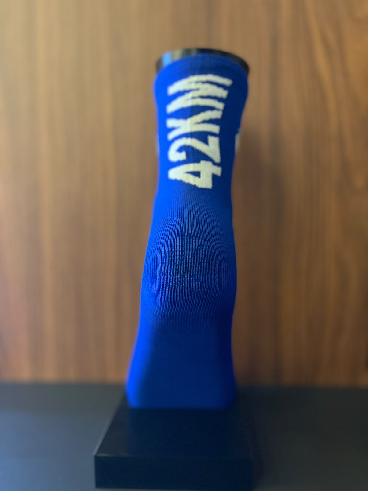 MEIA 42 KM AZUL ESCURO COM FOGO BRANCO